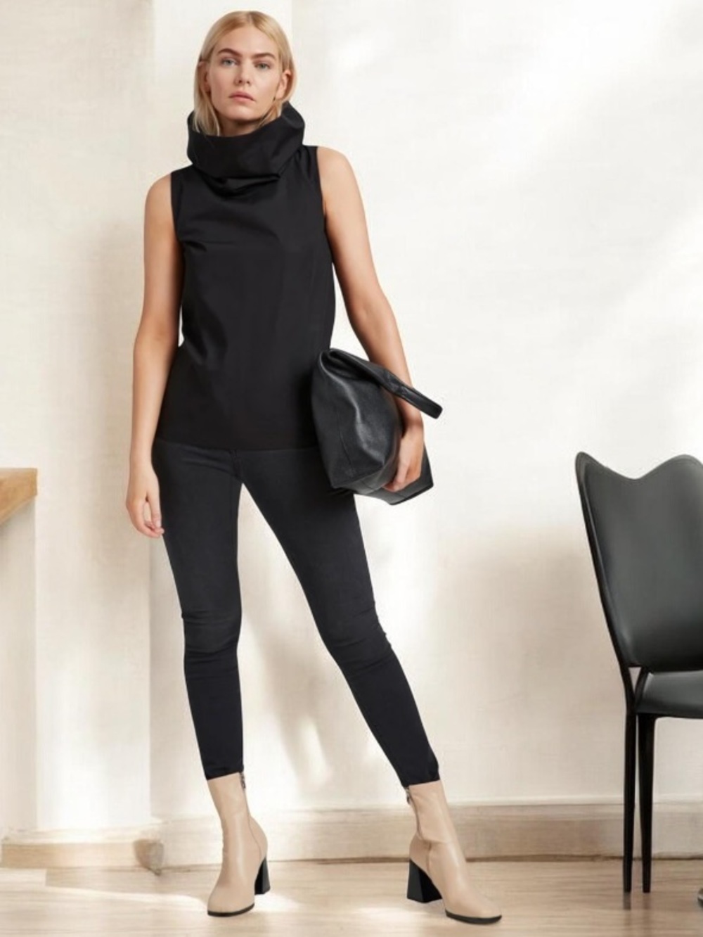 Marcella NYC Marcy Sleeveless Teo way Turtleneck